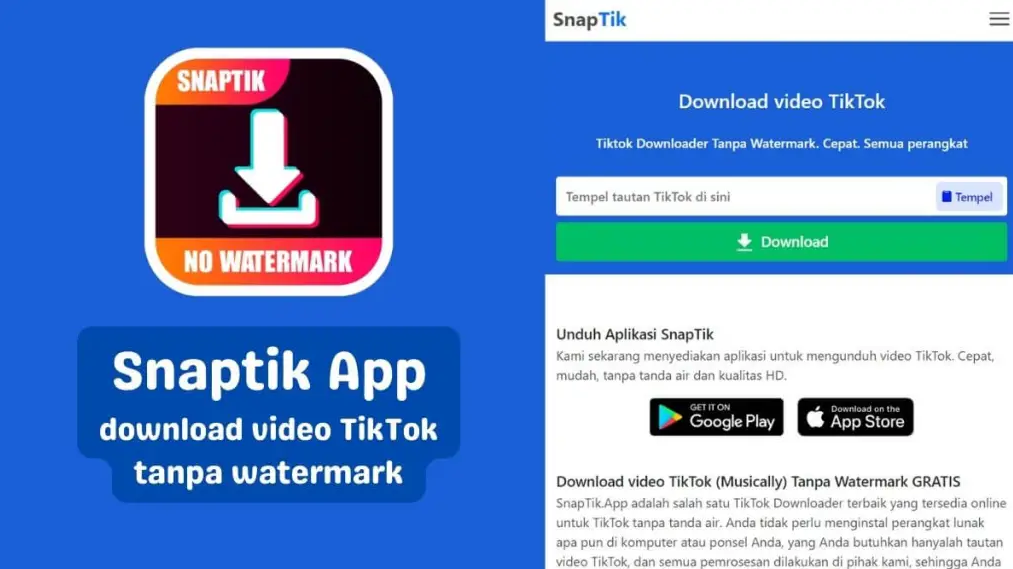 Cara Menggunakan Snaptik untuk Download Video TikTok